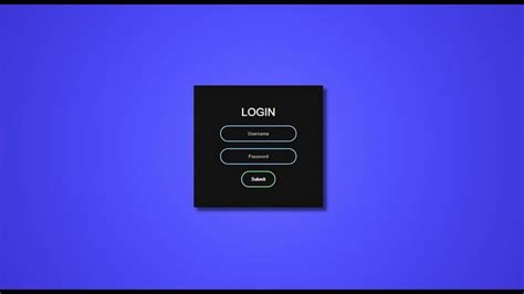 Create Cool Login Page With Html Css 2020 Login Page Html Css Video