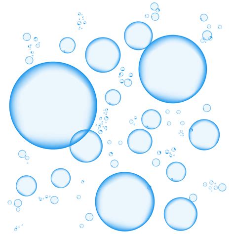 Blue Foam Sticker Bubbles Png Download 30003000 Free Transparent