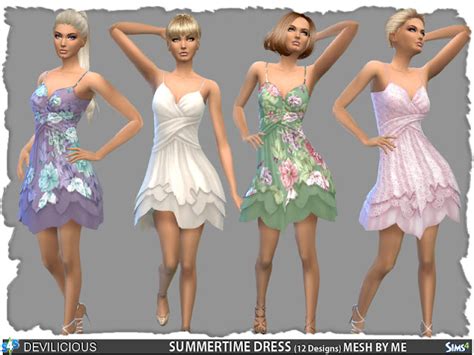 Sims 4 Ccs The Best Dress By Devilicious
