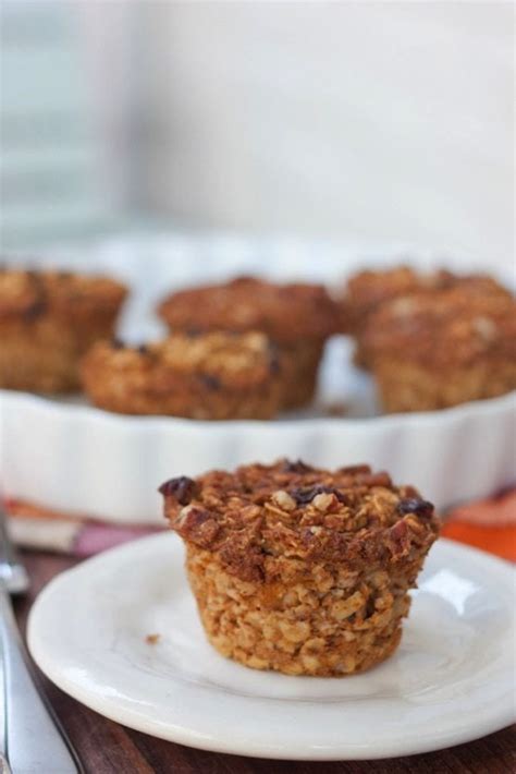 baked pumpkin oatmeal cups