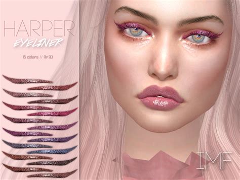 Harper Eyeliner N93 Contains 16 Colors In Hq Texture Found In Tsr