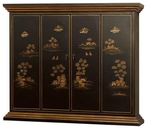 chinoiserie scenery motif wall tv cabinet asian entertainment centers and tv stands by