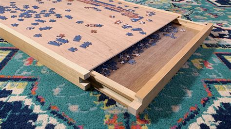 Diy Jigsaw Puzzle Table Plans Create A Puzzle Board With Drawers In
