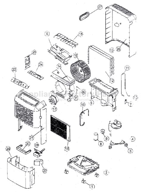 A dehumidifier is basically a very simple machine. Maytag M7DH45B2A Parts | Dehumidifiers