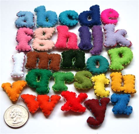Rainbow Felt Alphabet Felt Letters Crafts Diy For Kids