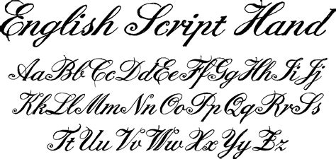 English Script Hand Fonts Hand Fonts English Calligraphy Font