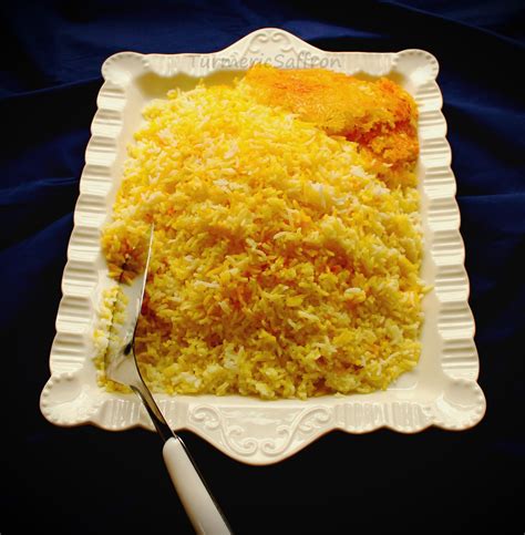 Turmeric And Saffron Polow Persian Rice