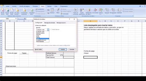 Cómo Hacer Una Lista Desplegable En Excel Youtube