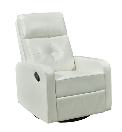Brassex Soho Recliner 21 X 19 Faux Leather White In 2021