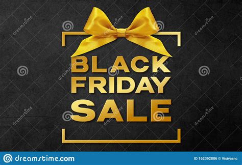 Sales and refund policy thanks for shopping at apple. Black Friday Sale Text Write On Black Gift Card With Golden Ribbon Bow Stock Photo - Image of ...