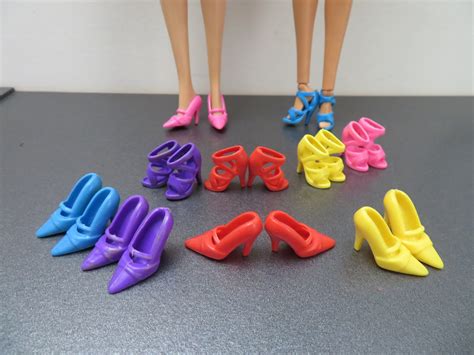 10 Pairs Barbie Doll Shoes Accessories Dress Evening Wear Etsy