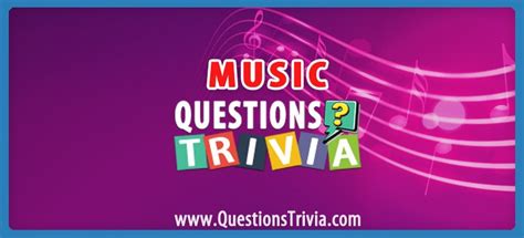 A large collection of music trivia questions and answers. Music Trivia Questions And Quizzes - QuestionsTrivia