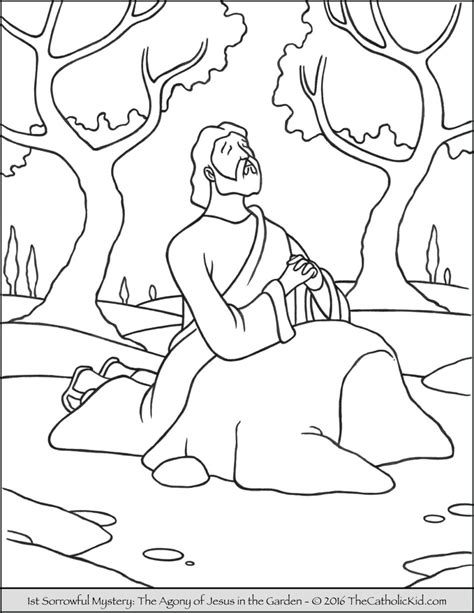 Sorrowful Mysteries Coloring Pages The Catholic Kid