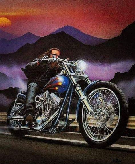 Pin By Amador On Harley David Mann Art Biker Art Harley Davidson