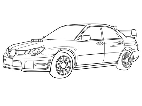 Subaru Impreza Wrx Coloring Page Free Printable Coloring Pages Hot Sex Picture