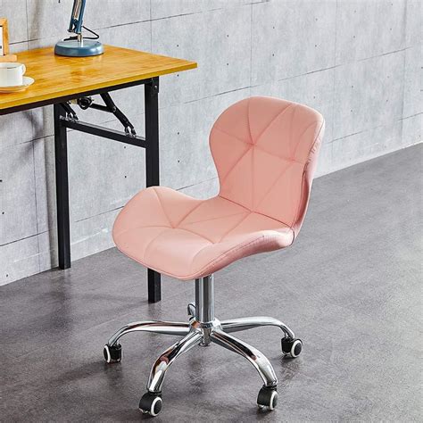 Tukailai Adjustable Pink Desk Chair Computer Office Chair Adjustable
