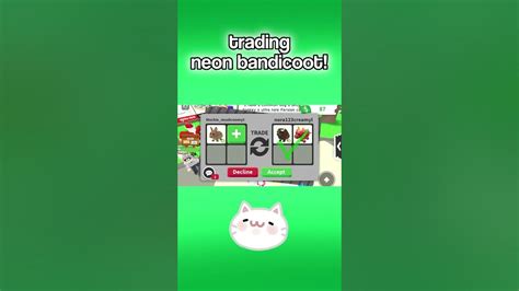 Trading Neon Bandicoot Blowup Adoptme Youtube