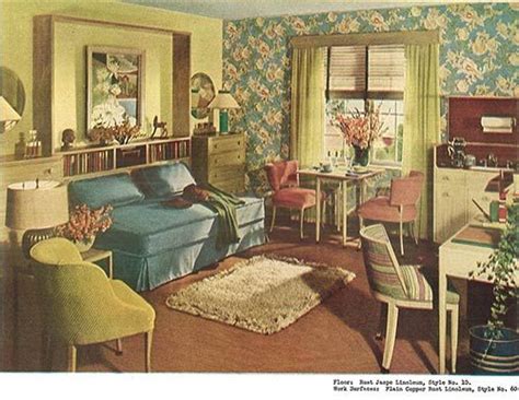 1950s garage addition, home ownership. 1940s decor - 32 pages of designs and ideas from 1944 ...