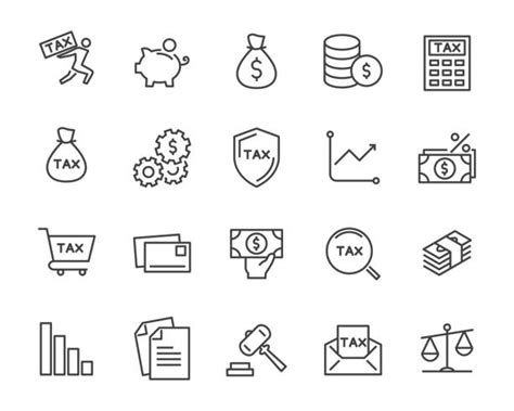 54300 Taxes Icon Stock Illustrations Royalty Free Vector Graphics