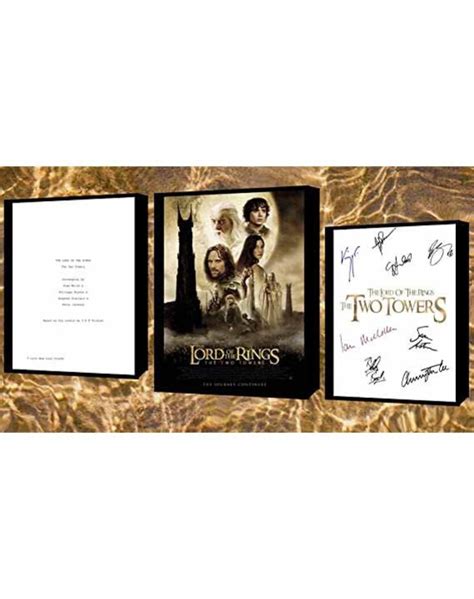 Lord Of The Rings The Two Towers Scriptscreenplay With Movie Etsy
