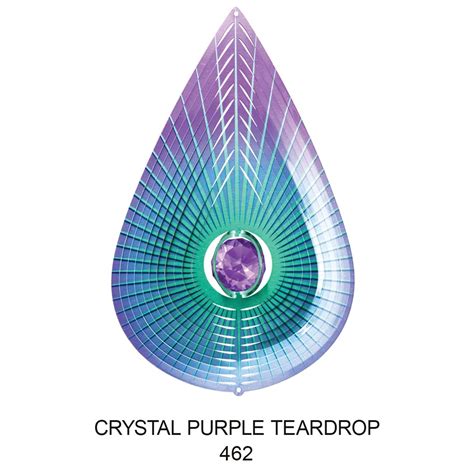 Purple Crystal Teardrop