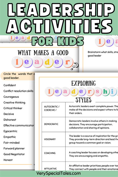 24 Leadership Activities For Kids Printable Pdf Artofit