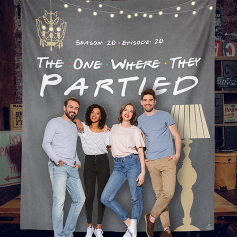 This Friends Themed Party Backdrop Is Perfect For Al Those 30th 90s