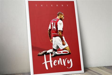Thierry Henry Poster Arsenal Poster Arsenal Print Football Etsy Australia