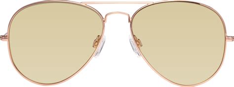 Rose Gold Grandpa Thin Aviator Tinted Sunglasses With Light Champagne Sunwear Lenses Yesterday