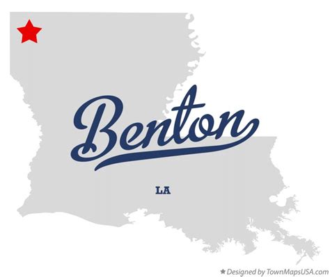 Map Of Benton La Louisiana