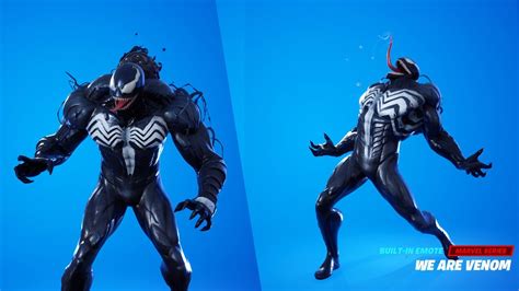 Venom Skin Showcase Popular Emotes We Are Venom Youtube
