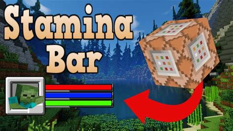 Minecraft Bedrock Edition Stamina Command Block Tutorial Creation Youtube
