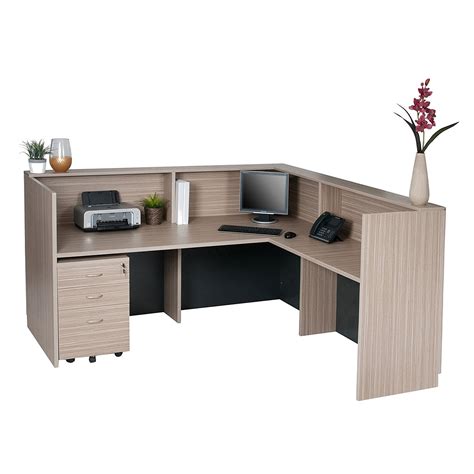 Axis Reception Counter / Reception Desk - Tawny Linewood - Reception ...