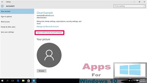How To Delete Microsoft Account From Windows 10 Apps For Windows 10