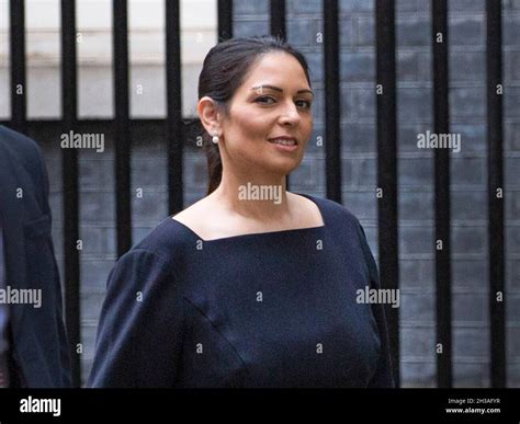 Priti Patel The Home Secretary Leaves No 10 Downing Street On October 27th 2021 Before Rishi