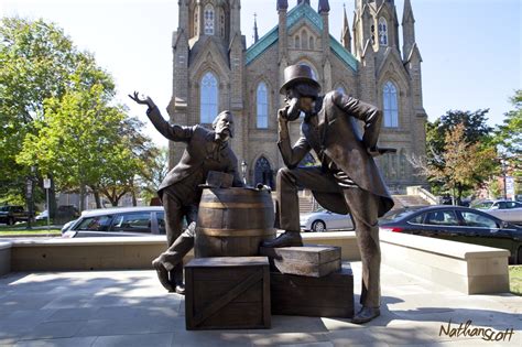 Bronze Sculpture Of Two John Hamilton Grays Confederation Of Canada