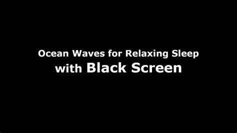 Ocean Waves Sounds For Sleeping Black Screen Sleep Sound White Noise