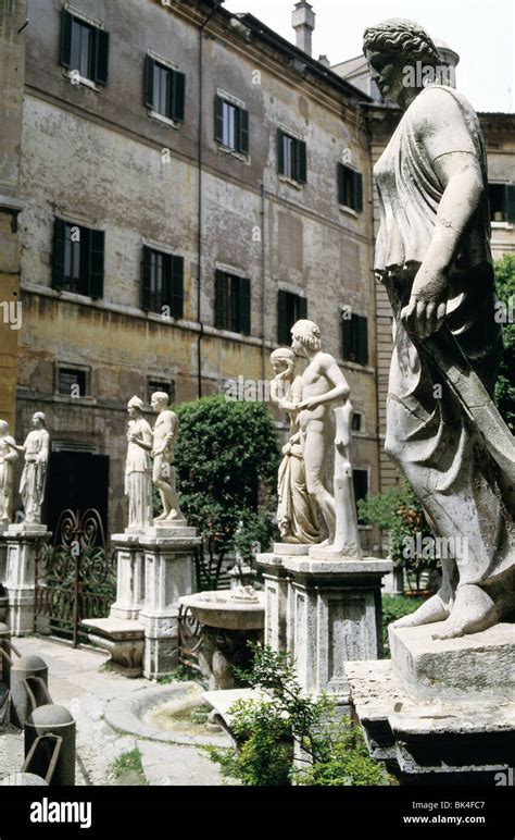 Statues In The Garden Of Palazzo Borghese Rome Italy Stock Photo Alamy