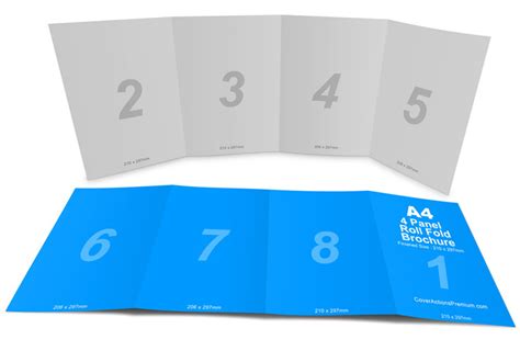 4 Panel Roll Fold Brochure Template Get What You Need For Free