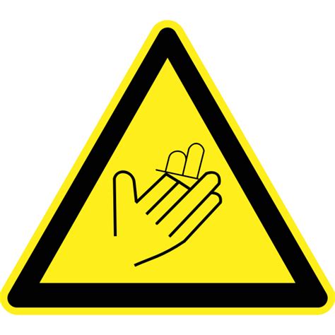 Cut Sever Hazard Warning Sign Vector Image Free Svg