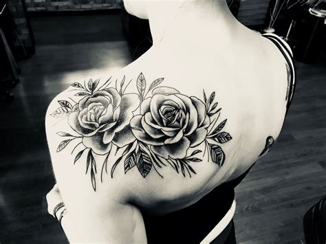 Rose Shading Tattoo At Tattoo