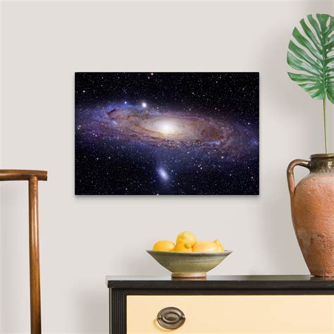Acrylic canvas painting, canvas galaxy art, acrylic painting, celestial painting, cosmic art, cosmos, painting of a forest and beautiful northern lights. The Andromeda Galaxy Canvas Art Print | eBay