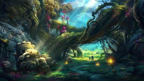 Fantasy Forest Magic Hd Wallpaper Wallpaperbetter