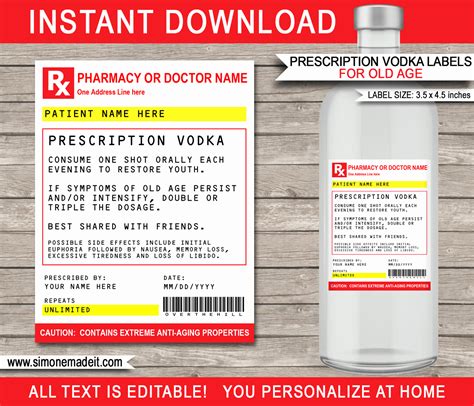 Start studying prescription labeling requirements. Printable Fake Prescription Labels | Peterainsworth