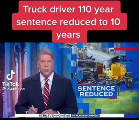 Truck Driver 110 Year Sentence Reduced To 10 Ifunny