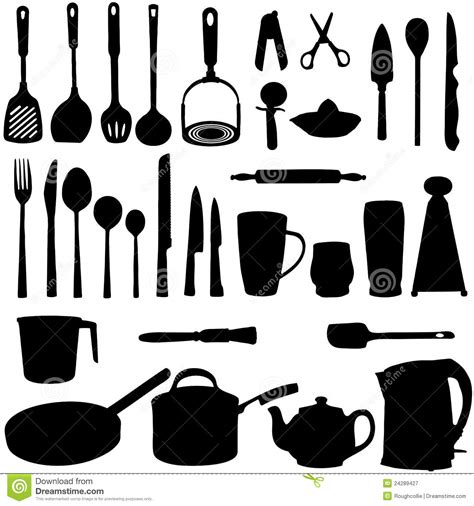 Discover recipes, home ideas, style inspiration and other ideas to try. Kitchen Utensils Silhouette Stock Illustration - Image ...
