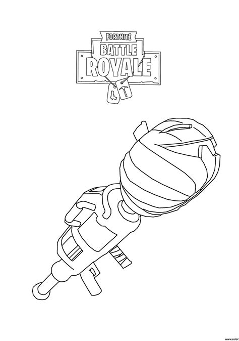 Fortnite coloring page for gamers. Fortnite Battle Royale : Rocket Launcher - Fortnite Battle ...