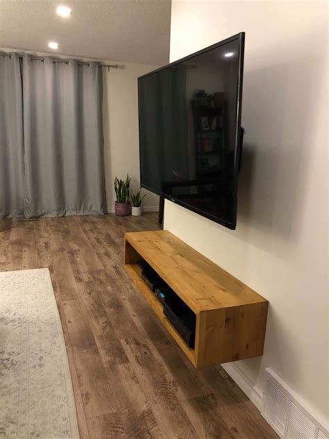 Floating Pine Media Console : r/woodworking