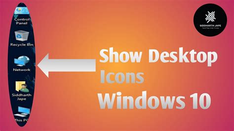 How To Show Icons On Desktop In Windows 10 Youtube