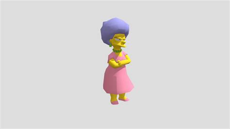 Patty Bouvier Angry Simpsons Animated Download Free 3d Model By Vicente Betoret Ferrero